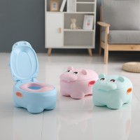 EN71 Test Adult Baby Kids Travel Toilet Squatty Potty, Cute Children Toddler Size Simulation Plastic Potty Chair/